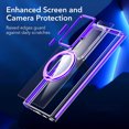 thumbnail image 5 of ELEHOLD Case for Samsung Galaxy S23 Plus, Durable TPU Frame Transparent Shockproof Case with 360° Rotating Kickstand, Compatible with MagSafe Accessory,Purple, 5 of 5