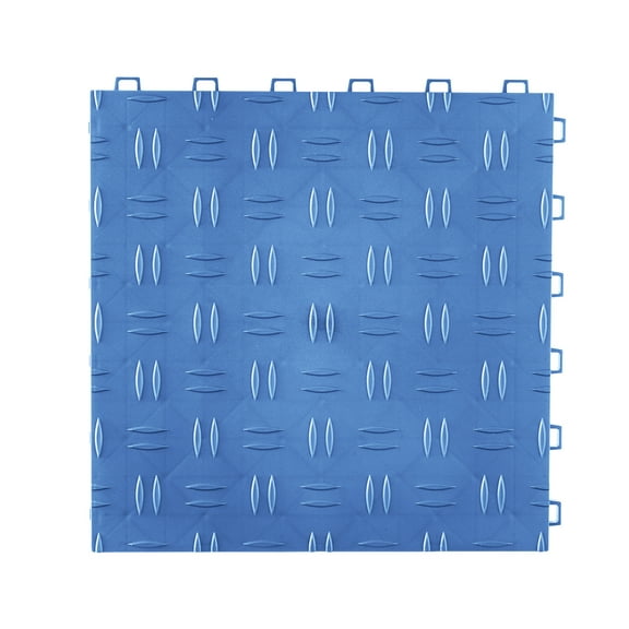 KFFKFF 12x12 in Garage Tiles Blue Interlocking 25 Pack Garage Floor Tiles