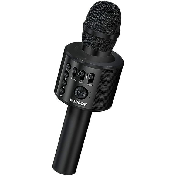 Altavoz Inalámbrico con Micrófono Karaoke Q37 Negro BONAOK