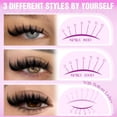 thumbnail image 2 of Eyelash Clusters con forma de flor de lanflower, manga, curva en D, 12-20 mm, 2 of 7