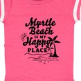 thumbnail image 4 of Inktastic Myrtle Beach is My Happy Place with Palm Trees Boys or Girls Baby Bodysuit, 4 of 5