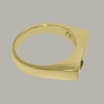 thumbnail image 4 of LBG British Made 10k Yellow Gold Natural Peridot Mens Band Ring - 33 size options - Size 9.5, 4 of 6