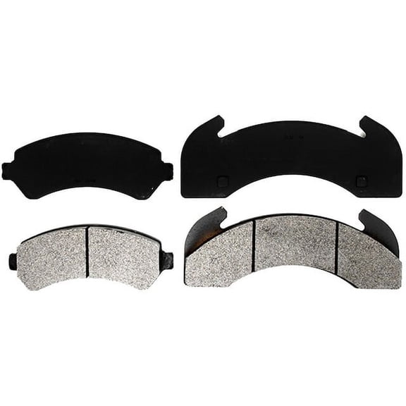Brake Pad Set - Compatible with 1997 - 2002 GMC C7500 Topkick 1998 1999 2000 2001