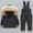 Black, variant on Kids Ski Suit Set Waterproof Windproof Thermal Insulated Winter Snow Play Fleece-Lined Warm Outdoor Snowsuit Coat and Pants Set(White#2,6 Years)