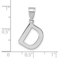 thumbnail image 2 of FJC Finejewelers 14 kt White Gold Polished Bubble Letter D Initial Charm 15 x 12 mm, 2 of 4