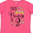 thumbnail image 4 of Inktastic This Princess is Two Second Birthday Girls Toddler T-Shirt, 4 of 5