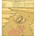 thumbnail image 2 of Vintage Maps 20x22 White Modern Wood Framed Museum Art Print Titled - Battle of Bunker Hill 1775, 2 of 4