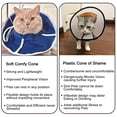 thumbnail image 2 of Pet Elizabethan Collars Anti-licking Anti-bite Soft Nonwoven Fabric Cat Dog Recovery Collar Protective Cone, 2 of 7