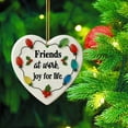 thumbnail image 7 of Axiiglly Best Friends Gifts Heart-Shaped Acrylic Flat Decor, Christmas Decorations Friendship Keepsake Pendant for Xmas Tree Hanging Ornaments Art Present for Best Friends Birthday Gifts Decor, 7 of 7