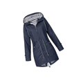 thumbnail image 1 of Chandail à Capuchon Doux Veste Femme Imperméable Manteau de Pluie Lourd Résistant aux Intempéries Bras Extérieur Manteau Vert 5TG, 1 of 4
