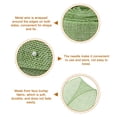 thumbnail image 3 of Burlap Wired Ribbon, 2-1/2 Inch x 10 Yards Pale Green Fabric Ribbon Roll, Wire Edge Ribbon Decor, 3 of 5