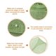 thumbnail image 3 of Cinta de yute con alambre Uxcell, 2-1/2 pulgadas x 10 yardas, rollo de cinta de tela blanca, decoración de cinta con borde de alambre, verde claro / 2.5", 3 of 5