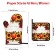 thumbnail image 2 of Sikiie Thanksgiving With Autumn Oven Mitts and Pot Holders, Silicone Oven Gloves, Heat Resistant Oven Mitts 4Pcs Set, 2 of 6