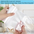 thumbnail image 4 of CCOCC 2 Gallon Small Trash Bags,Bathroom Trash Can Bags,Small Trash Bags Bathroom,Clear,150 Counts/ 3 Rolls, 4 of 11
