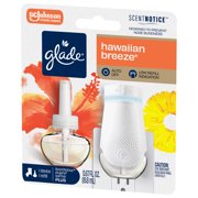 Glade PlugIns Scented Oil PLUS, Air Freshener Oil Warmer and Refill, Hawaiian Breeze®, with ScentNotice Technology