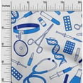 thumbnail image 2 of oneOone Cotton Jersey Medium Blue Fabric Tool Sewing Craft Projects Fabric Prints By Yard 58 Inch Wide, 2 of 6