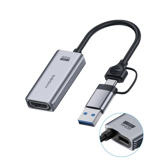 Tarjeta de captura de vídeo Hagibis UHC07P USB3.0 HDMI a USB/USB C 1080P