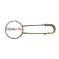 thumbnail image 1 of Celebrar el día de Colón bendición Festival fiesta celebración de gala palabras EsES Broche De Broche De Metal Antiguo Unbranded M, 1 of 3