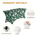 thumbnail image 6 of TSOVTHRID Cute Santa Claus Tree Print Rectangular Tablecloth Stretch Polyester Table Cloth, Fitted Washable Tablecloth Protector for Party, Birthday, Wedding, Festival Christmas Decor, 6 of 7