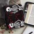 thumbnail image 6 of HELLHERO Skeleton Rose Print Bible Cover, Large Capacity PU Leather Church Bible Bag for Bible Study Prayer, Protective Bible Covers, 6 of 12