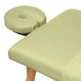 thumbnail image 3 of Saloniture 3-Piece Microfiber Massage Table Sheet Set - Premium Facial Bed Cover - Includes Flat and Fitted Sheets with Face Cradle Cover - Sage Green, 3 of 7