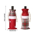 thumbnail image 3 of Kearding Copo de nieve cubierta de botella de vino Cordón de Navidad rejilla de encaje bolsa de champán hogar de comedor ropa fiesta Año Nuevo Kits de decoración para fiestas Tipo 2 Kearding HA068245-02, 3 of 6