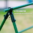 thumbnail image 5 of Bibana 26-Piece 48" Adjustable Garden Plant Support Stakes Kit, Plastic Coated Steel Climbing Frame for Tomatoes, Cucumbers, Beans & Vines, Reusable Vegetable Cage with Connectors & Ties (Green), 5 of 7