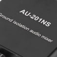 thumbnail image 3 of Mini mixeur de son compact 2 entrées 1 sortie 3,5 mm avec isolation de masse commune pour ordinateur et téléphone 5 V, 3 of 4