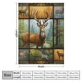 thumbnail image 4 of HENGT Deer Hunting Blanket Deer Gifts for Men Women Kids Deer Throw Blanket for Deer Lovers Super Soft Cozy Forest Snow Elk Deer Blanket for Sofa Bed Camping, 4 of 6