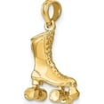 thumbnail image 4 of 14k 3-D Roller Skate Charm Yellow Gold Polished Handcrafted Stunning Alluring Ideal for collectors and jewelry lovers, 4 of 5