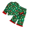 thumbnail image 6 of KPOPLK Toddler Baby Girls Pajamas Christmas Cute Santa Pjs Long Sleeve Button Snug fit 1T 2T 3T 4T 2Pcs Soft Jammies,Size 6-12 Months, 6 of 9