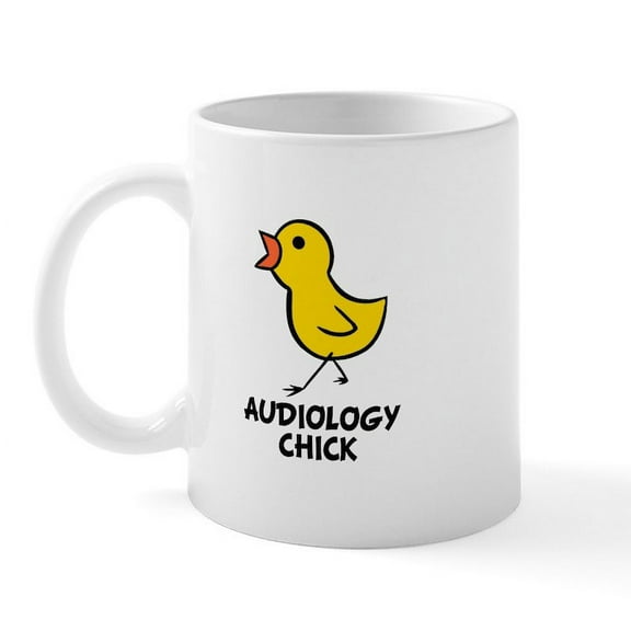 CafePress - Audiology Chick Mug - 11 oz Ceramic Mug - Novelty Coffee Tea Cup