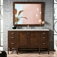 thumbnail image 2 of James Martin Vanities E444-V60S-GW-3LDL Addison 60" Single Basin Wood Vanity Set - White, 2 of 3
