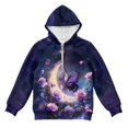 thumbnail image 4 of Pzuqiu Butterfly Hoodies for Teen Girls Size 14-15 Fleece Comfortable Long Sleeve Kids Personalized Fall Outfits Fashion Clothing Stretchy Casual Clothes for Girls, 4 of 7