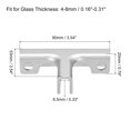 thumbnail image 2 of Unique Bargains Glass Fixing Clip, 6 Pack for 4-8mm Aluminum Alloy T-shaped Glass Support Bracket, 2 of 5