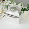 thumbnail image 6 of Balsa Circle 25 Silver Tote Gift Boxes Party Treats Favor Holders Wedding Events Reception Decorations Supplies, 6 of 8
