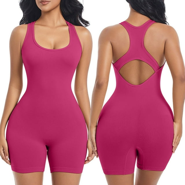 Body moldeador para mujer, color sólido, para ejercicio físico, alta elasticidad, ajustado, corsé, ropa interior de yoga, ropa moldeadora para mujer