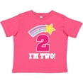 thumbnail image 3 of Inktastic 2nd Birthday 2 Year Old Girls Rainbow Star Girls Toddler T-Shirt, 3 of 5