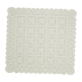 thumbnail image 2 of Mantel protector de mesa, hermosos accesorios para fotos, regalos, beige y blanco, a prueba de polvo. 60 cm x 60 cm, 2 of 9