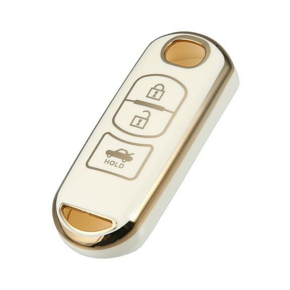 TPU 3 Button Keyless Entry Remote Cover Key Fob Cover Fit for Mazda 2 3 6 CX3 CX4 CX5 CX7 CX9 for White