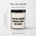 thumbnail image 3 of Colorpoint Shorthair Cat Lover's 9oz Vanilla Soy Candle, Funny Gift for Valentine's Day - 'I Love My Colorpoint Shorthair, People, Not So Much.', 3 of 3