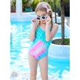 thumbnail image 6 of Usaibhir Girls One Piece Swimsuits Hawaiian Ruffle Swimwear Beach Bathing Suit 4-12 Years, 6 of 12