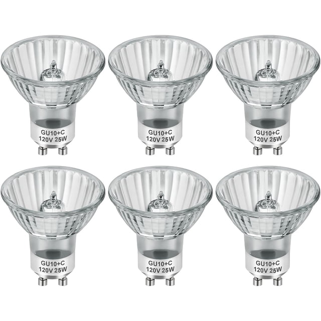Bombillas halógenas SerbiOn GU10 25 W 120 V para calentador de velas