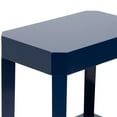 thumbnail image 6 of Kate and Laurel Talcott Modern Rectangle Wooden Side Table, 16 x 10 x 25, Navy Blue, Transitional Decorative Two-Tier End Table for Use as a Bedroom Nightstand or Living Room Accent, 6 of 8