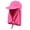 Rose Red, variant on Kids Summer Wide Brim Outdoor Windproof Anti-UV Adjustable Ear Flap Cap Sun Hat