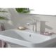thumbnail image 3 of Logis Mezclador de lavabo 100, con tirador y desagüe automático de plástico, cromo (71100000), 3 of 5