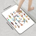 thumbnail image 5 of 1pc Animal Alphabet Bathroom Rug Bathroom Decor and Accessories- Durable,Anti Slip,And Quick Drying,Suitable For Indoor/outdoor Use - Perfect For Bathrooms,Bedrooms,Kitchens, 5 of 9