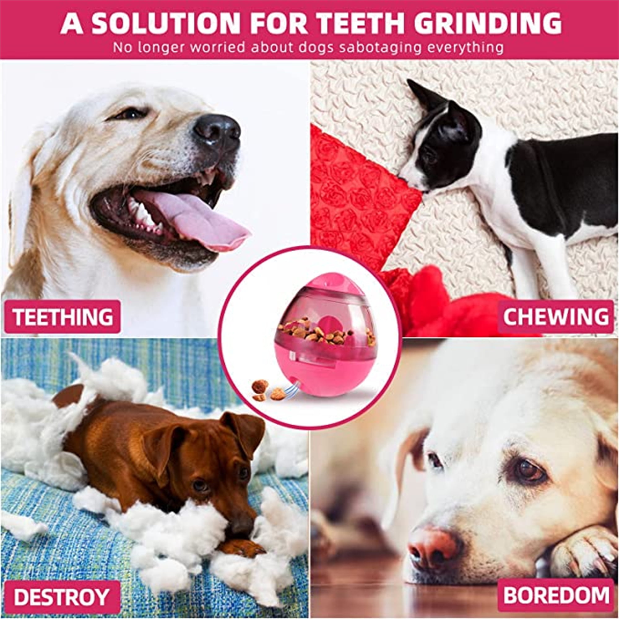 Dog Puzzle Slow Feeder Interactive Food Dispensing Ball GooseEgg Toy Mind  Game