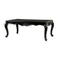 thumbnail image 2 of Roche Coffee Table, 53 Inch, Classical Cabriole Legs, Dark Brown Solid Wood, 2 of 5