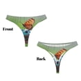 thumbnail image 3 of Balery Butterfly Landing On Head Dumpy Frog Tangas de Algodón para Mujer con Estampado – Ropa Interior Sexy, Transpirable, G-string-Large, 3 of 6